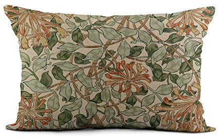 Topyee Kissenbezug 30,5 x 50,8 cm, Marmoriert, Vogel Muster, Heimdekoration, Sofa, Bett, 1 Stück