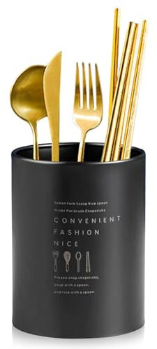 Soporte Para Utensilios De Cocina, Escurre Cubiertos, Soporte Utensilios Cocina, Organizador De Utensilios Para Cuchara, Soporte Para Utensilios De Cocina, 3.94x5.12in(Negro)