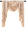 NAPEARL Jabot Vorhänge Volants und Swags-Luxus Fenster Volants für Wohnzimmer, Beige Waterfall Volants für Fenster (1 Panel, 39-Zoll breit)