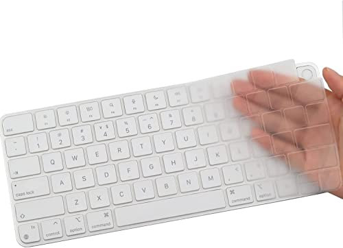 Tastaturabdeckung für 2023 2021 Apple iMac 24 Zoll Magic Keyboard M3 Chip/M1 Chip mit Touch ID, ultradünne Tastatur-Haut für 2024 2023 2022 2021 iMac 24 Modell A2449 A2550 Schutzzubehör - TPU