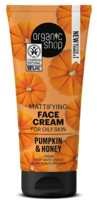 Organic Shop Mattifying Face Cream for oily skin Pumpkin and Honey, 50 ml