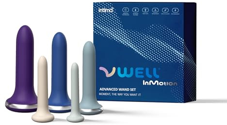 InMotion Advanced Dilator Exerciser Trainer Set Pelvic Floor Muscle Inmotion Technology Active Pellets for Her Woman (Advanced 5 Kit System)