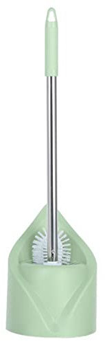 Katolang Toilet Brush and Holder Set, Compact Size Toilet Bowl Brush with Long Handle, Space Saving for Storage Bathroom Brush Household Stuff Green