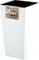 KADAX Elegante Vaso Alto per Piante da Interno ed Esterno Decorativo, Grande Fioriera in Plastica per Giardino e Balcone (Bianco, Liscio, 36 cm)
