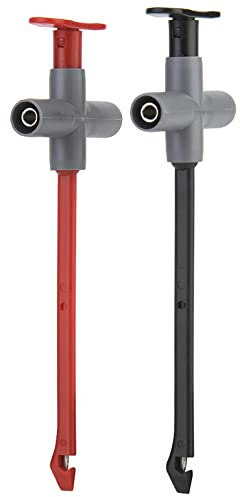 Lwuey Wire Piercing Probe, Insulation Multimeter Puncture Probes Clip 2pcs Automotive Diagnostic Test Lead Clips 4mm Banana Jack Female Sockets voltage tester Voltmeter Thermometer Testing Electrical