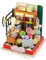 Cuteefun DIY Puppenhaus Miniatur, Miniatur Haus Selber Bauen, Kleine Deko Puppen Haus Kit mit Werkzeugen Bastelset für Geburtstag Weihnachten (Fröhlicher Zucker)