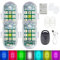 HARIKIKI Lot de 4 Pcs lumière stroboscopique Lampe Mini Drone, LED Voiture Exterieur de sécurité à éclairage Anti-Collision Lights à visibilité à 360 degrés avec Plusieurs Options de Mode d'éclairage