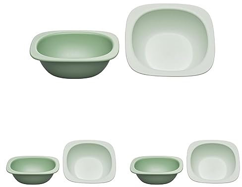 nip Eat Green öko bio Breischale: Ohne Melamin und BPA, Spülmaschinenfest, geeignet für die Mikrowelle, 2 Stück, grün (Packung mit 3)