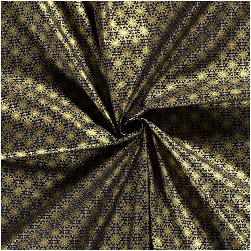 Weihnachtsstoff Dekostoff Baumwollstoff Sternenglanz 1x1,45m Oeko-Tex 100 Weihnachten