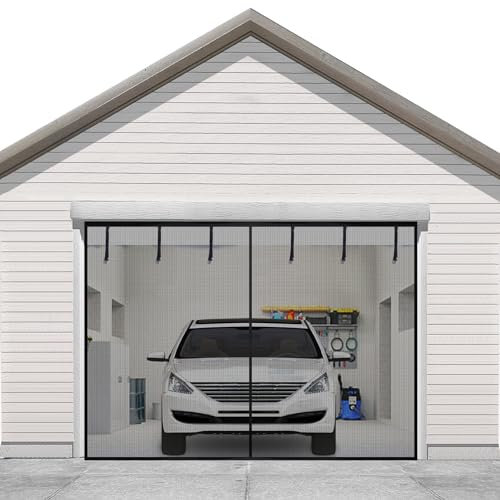Sungla Garage - Zanzariera magnetica per 1 auto, 2,4 x 2,7 m