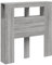 vidaXL Tête de Lit à LED, Tête de Cadre de Lit, Accessoire de Lit Simple, Meuble de Chambre à Coucher Maison Intérieur, Sonoma Gris 100x18,5x103,5 cm Bois Ingénierie