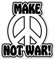 WildeBabsKLBT Make Love Not War Peace car K931 Hochwertiger Premium Auto-Aufkleber Sticker Decal Autoaufkleber Aufkleber-Folie 12cm