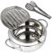 Ciieeo 1 Juego freidora sartén Profunda de Cocina sartén para Papas Fritas Olla sartenes Sartén Antiadherente sartén portátil sartén con termómetro Acero Inoxidable Tempura Cacerola