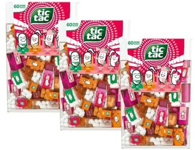 3x tic tac lilliput 60er Strawberry 228g - der perfekte Reisebegleiter für jede Tasche oder das Auto
