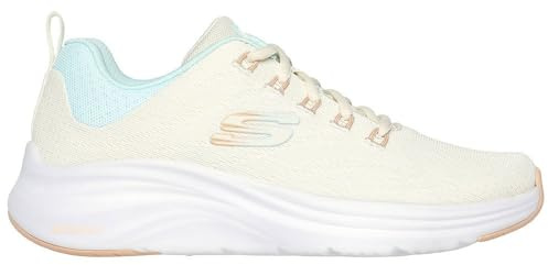 Skechers Damen Sneaker Vapor Foam Beige/Hellblau/Mehrfarbig, Größe 35 EU