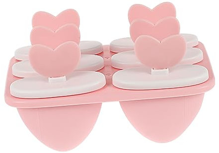 Alipis 3 Piezas fabricantes de paletas de hielo moldes molde de bricolaje fabricadores de hielo silicona bandeja de chocolate heladera heladera herramientas helado rosa