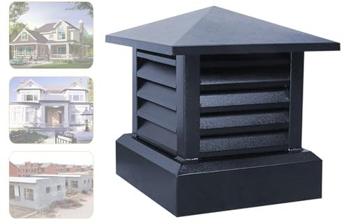 Sombrero Chimenea,tapa De Tubo De Estufa Exterior,tapas De Conductos De Humos Cuadradas De Aleación De Aluminio,tapa De Ventilación De Escape En La Azotea,para Chimenea De Mampostería Al Aire Libre (