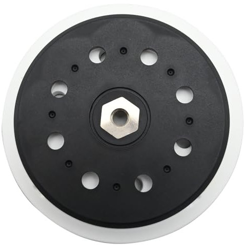 Ollanoos 150mm 17Holes Hook and Loop Sander Disc Backing Pad, 6 Inch Sanding Disc Backing Pad Replacement for Makita BO6030 BO6040 for Polishing Grinding Sanders Disc Backing Pad