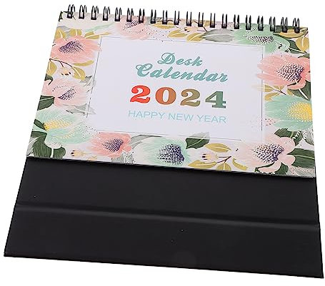 Gogogmee Tischkalender Monatskalender Notizkalender Stehkalender Dekorativer Kalender Haushalts-tischkalender Büro-monatskalender Dickes Spiralbindung Schlichtes Design