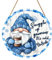 Winterschild für Heimdekoration, 30,5 x 30,5 cm, Zwerg It's Cold Outside Winter, Türschild, rundes Schneeflocken-Winter-Willkommensschild, Weihnachts-Türhänger für Haustür, Hof, Veranda,