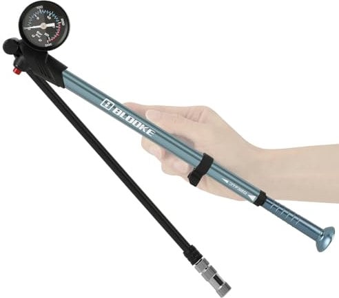 Pompe d'amortisseur avec manomètre 300psi air haute pression portable Mini pour fourche avant, suspension arrière moto