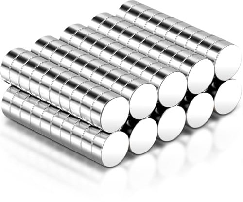 Aenienoe 100Stück Mini Magnete 5x2mm Kleine Magnete Stark Runde Neodym Magnete Magnete für Magnettafel Kühlschrank Whiteboard Pinnwand Handwerk Fotos