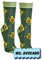 krautwear Herren Damen 2 Paar Lustige Bunte Gemusterte Fun Sneaker Socken Witzige Strümpfe Baumwolle (36-41, Avocado)