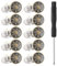 10Pcs Jeans Buttons with Threads Rivets and Screwdriver, 17mm Adjustable Jean Button Pins Replacement Jean Tack Buttons No Sew, Removable Pants Buttons for Bags Jeans Clothing