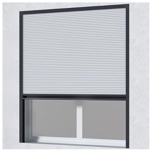 MZZKFC Pull Down Honeycomb Folding Door, Trackless Invisible Accordion Door for Cupboard/Shoe Cabinet/Wardrobe, Bathroom & Kitchen Customizable Folding Sliding Window(99.5X220CM/39.2X87IN)