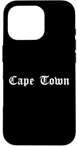 Cape Town, Gothic Type Hülle für iPhone 16 Pro