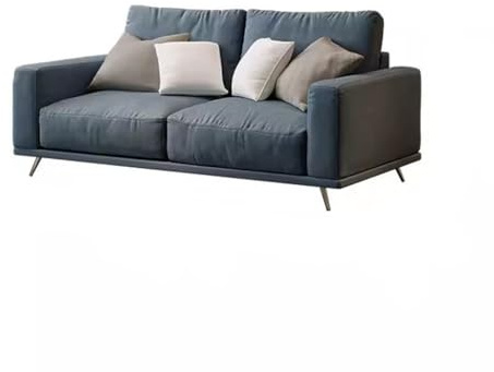 DIANXI Kleine Sofas Einfaches Haushalts-Doppel-Tofu-Block-Sofa, Gerade Reihe, Wohnzimmer, Wohnung, Bed & Breakfast, Kleines Sofa Sofa fürs Schlafzimmer(A)