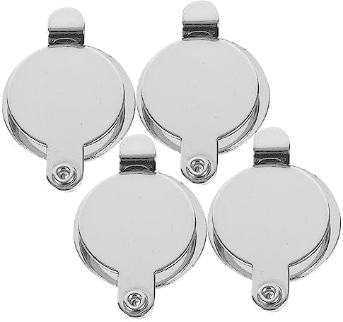 CLISPEED 4 Stück Anti-sight-türspiegelabdeckung Sicht Türspion-stecker Gucklochabdeckungen Für Die Tür Guckloch Verdeckt Wohnung Türlochabdeckung Coop Türschutz Beschützer Nur Silber Kupfer
