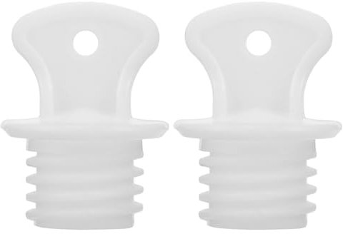 2Pcs Hot Water Bottle Stopper, 2cm Hot Water Sack Plug, Rubber Hot Water Bottle Screw Cap Replacement Hot Water Sack Plug, White