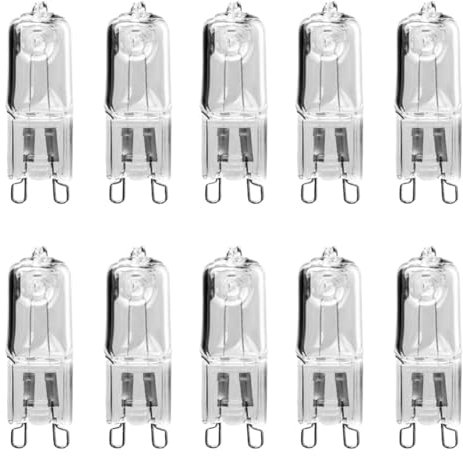 10PCS 35W 40W G9 Ofen Licht 230V/220V Halogenlampe Lampe For Kühlschränke Öfen Fans