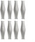Vilgftyiet 4-teiliges Federstahlgriff-Set für Holzofen und Grill, konisches Griff-Design (8 Stück)