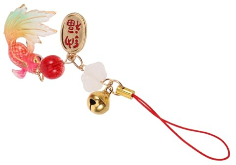 TEMPNAP Traditioneller Chinesischer Koi Fisch Anhänger Handgefertigt Glücksbringer Schlüsselanhänger Für Tasche Handy Auto Deko Vielseitig Einsetzbar Geschenk
