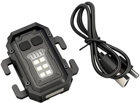 Tactical EDC Flashlight - USB-C Rechargeable Mini Light with 8 Modes, Magnetic Base & MOLLE Clip for Outdoor Camping