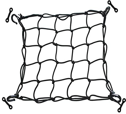 KBOLAE Elastic Deck Cargo Net for Canoe Kayak Mesh Lashing Hooks Rigging Fishing