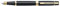 Sheaffer 300 - Refillable fountain pen, medium nib, glossy black, gold tone trim