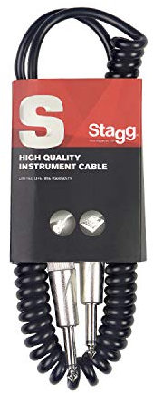 Stagg SGCC6 DL DLX Instrumenten-Spiral-Kabel (6m)