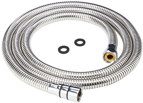 Croydex Brauseschlauch mit 11-mm-Innendurchmesser Edelstahl verstärkt elastisch 1,5 - 1,75 m