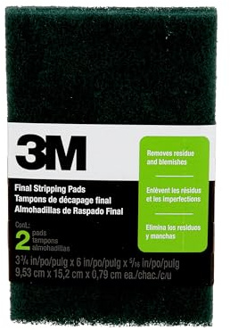 3M Open Stock Final Stripping Pads, 3.75-Inch by 6-Inch, 2-Pad by 3M