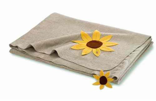 Steiner Decken aus Reiner Merinowolle, Decke Lara beige 140x190cm aus 100% Merinowolle