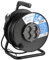 Electraline 49028 Prolunga elettrica con avvolgicavo, 50 m, 4 prese polivalenti (schuko + 10/16A) spina grande 16A, max 3200W, con protezione, nero