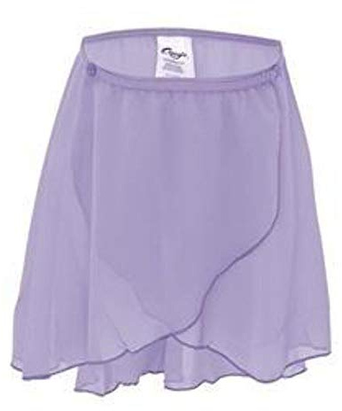 Capezio Chiffon Wrap Skirt-Girls Jupe, Lavande foncé, 4 Ans Fille