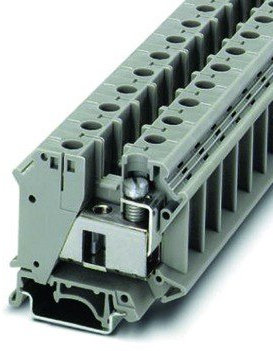 Phoenix Contact UTI 35 Anschlussklemme für Standard-DIN-Schiene Einfach Grau, 0.75 ? 35mm², 800 V / 125A, Packung a 2 Stück