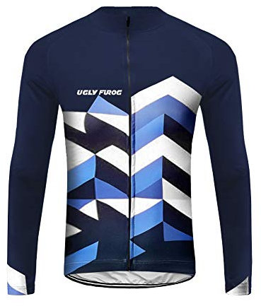 UGLY FROG Winter Jersey Thermisches Fahrradtrikot Vlies Thermo Langarm Shirt Damen Breathable Radfahren Fahrrad Lange Hülsen Fahrrad Hemd Frauen Fahrradbekleidung Radfahren