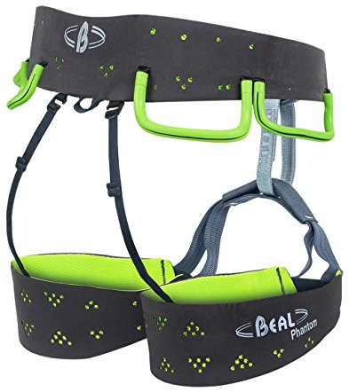 Beal Phantom Baudrier d'escalade Mixte Adulte, Vert/Noir, Taille S