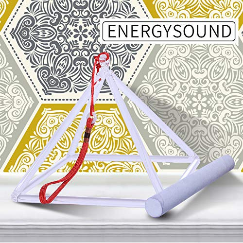 ENERGYSOUND Healing Quartz Clear Crystal Singing Pyramid 6 inch (15 cm)_ Crystal Singing Bowl