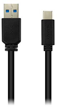 CANYON USB 3.0 Kabel USB Typ C Charge & Data 1M für Samsung Galaxy S9 S8 Note 8, Pixel, LG V30 G6 G5, Nintendo Switch, Schwarz